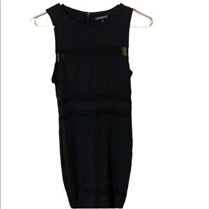 Express black mesh dress